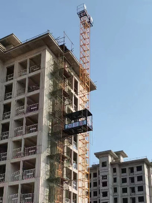 卷揚機驅(qū)動單籠物料提升機 雙籠物料機